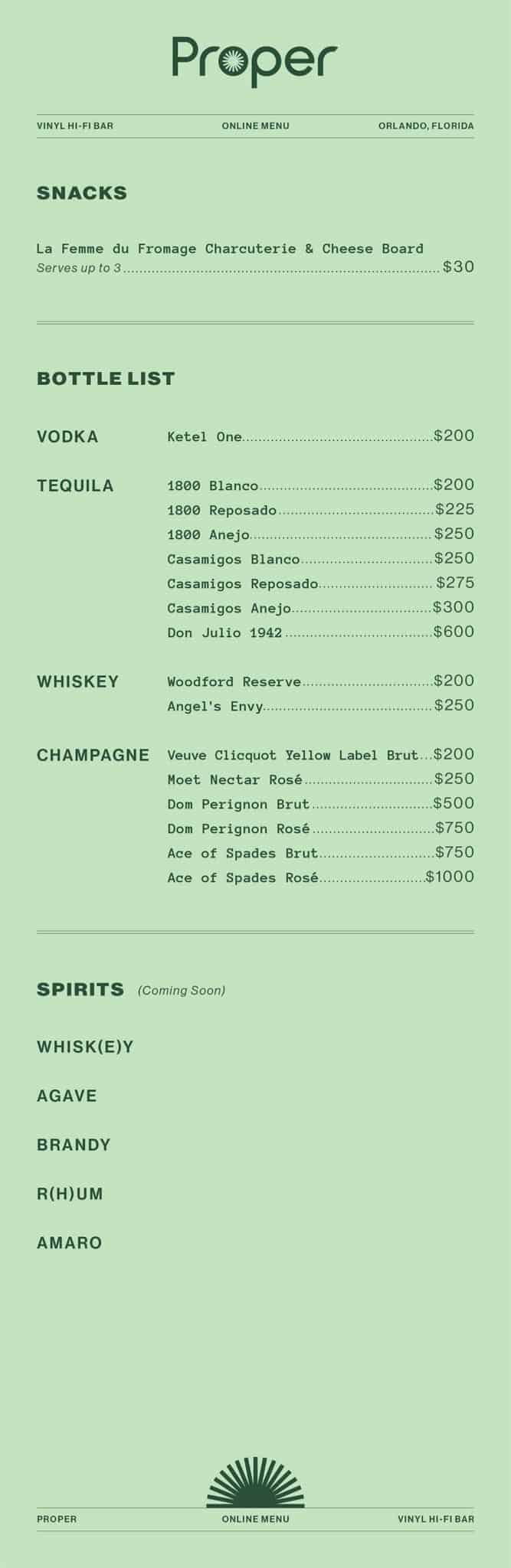 Menu Snacks Cocktails Bottle List Proper Vinyl Hi Fi Bar menu-snacks-cocktails-bottle-list-proper-vinyl-hi-fi-bar