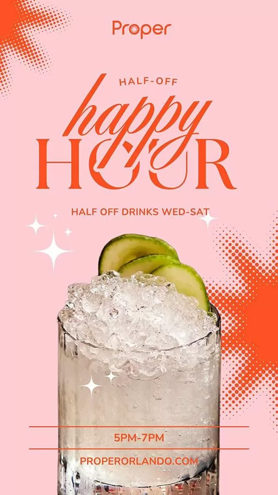 Happy Hour at Proper Orlando