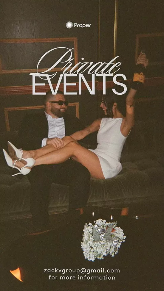Private Events at Proper